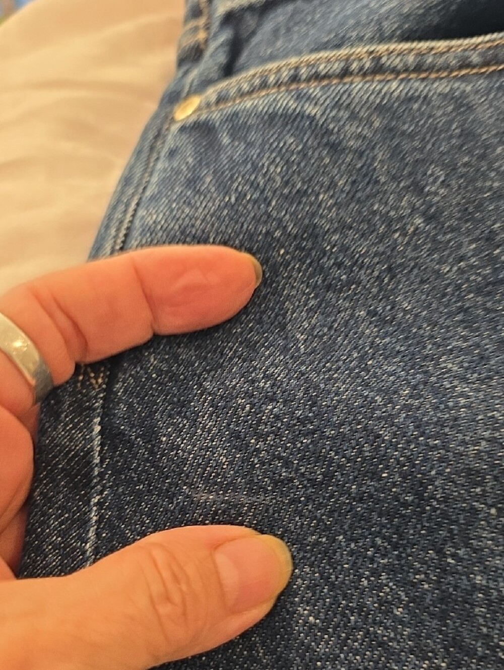 NEW RARE $395 GOLDSIGN THE PALMER WIDE LEG DENIM JEANS IN DK BLUE SIZE 27 - Picture 12 of 15